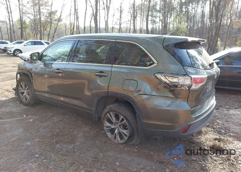 2014 Toyota Highlander Xle V6 z USA, uszkodzony, nr VIN 5TDJKRFH4ES014732